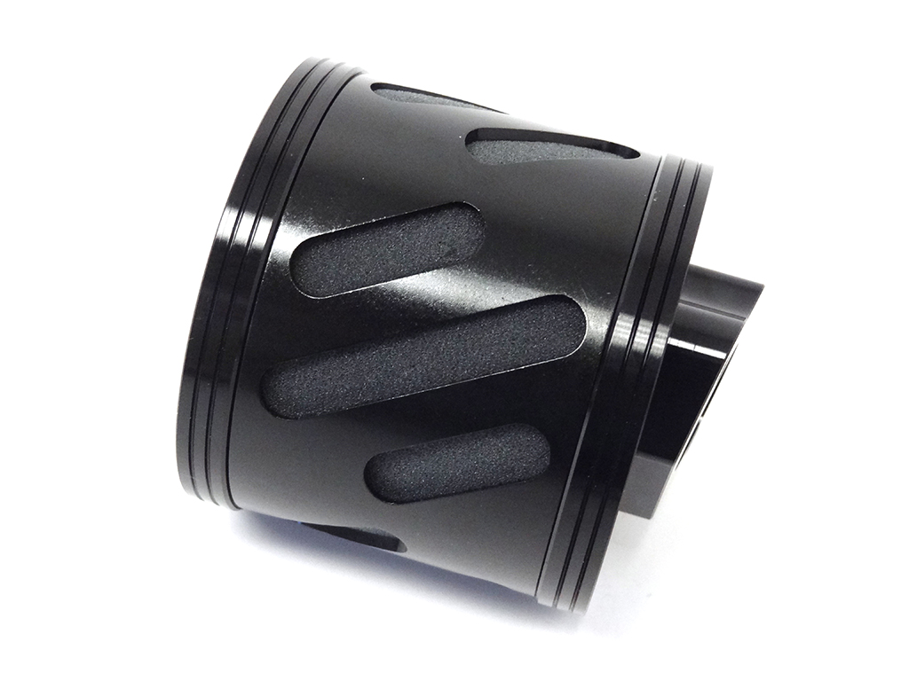 Rovan Baja CNC Alloy Foam Air Filter Kit for RC Gas 2-Stroke Engines (Black)