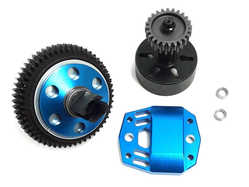 4WD LT Short Course Truck and SLT Buggy and LOSI 5IVE-T 2 Speed Transmission Gear Kit (blue)