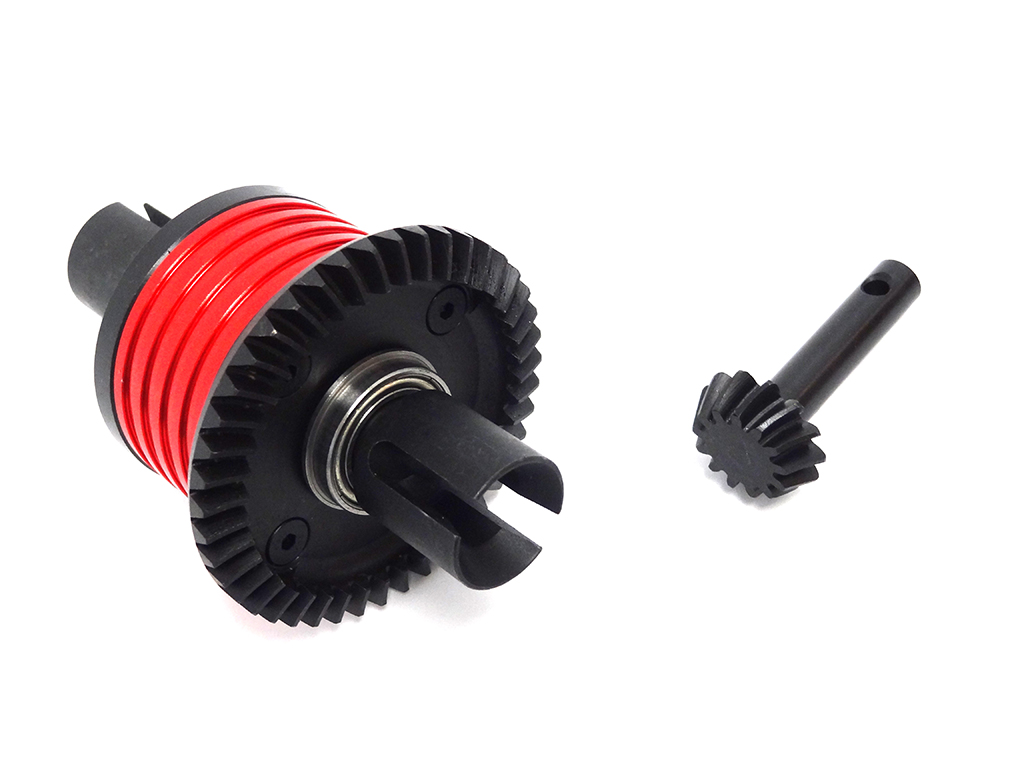 Rovan XLT, LT and SLT Helical Cut Rear CNC 2 Piece Aluminum Cased Differential with Pinion Gear Kit