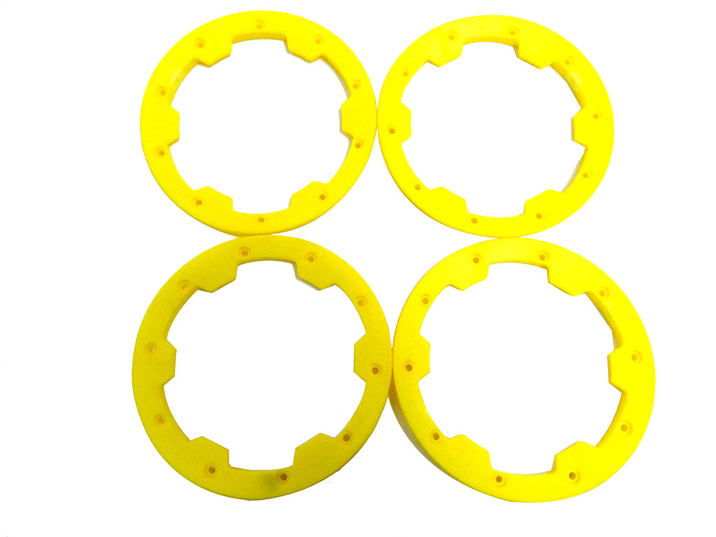 Heavy Duty Nylon Baja Outer Bead Lock Rings (yellow)